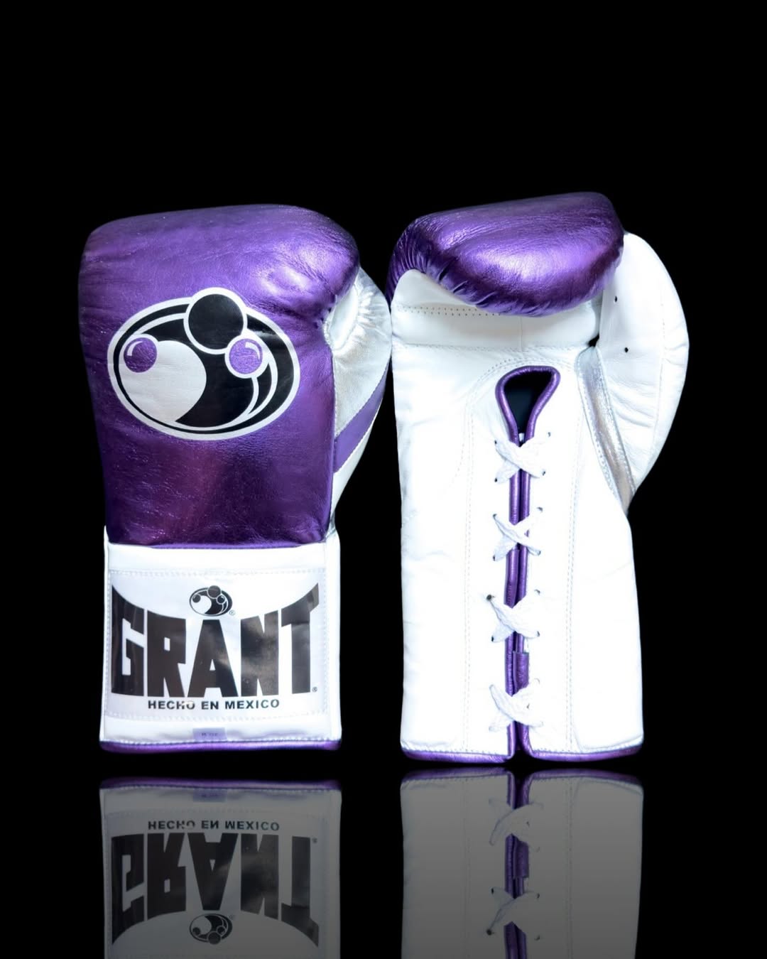 Grant Boxing Gloves - Purple & White
