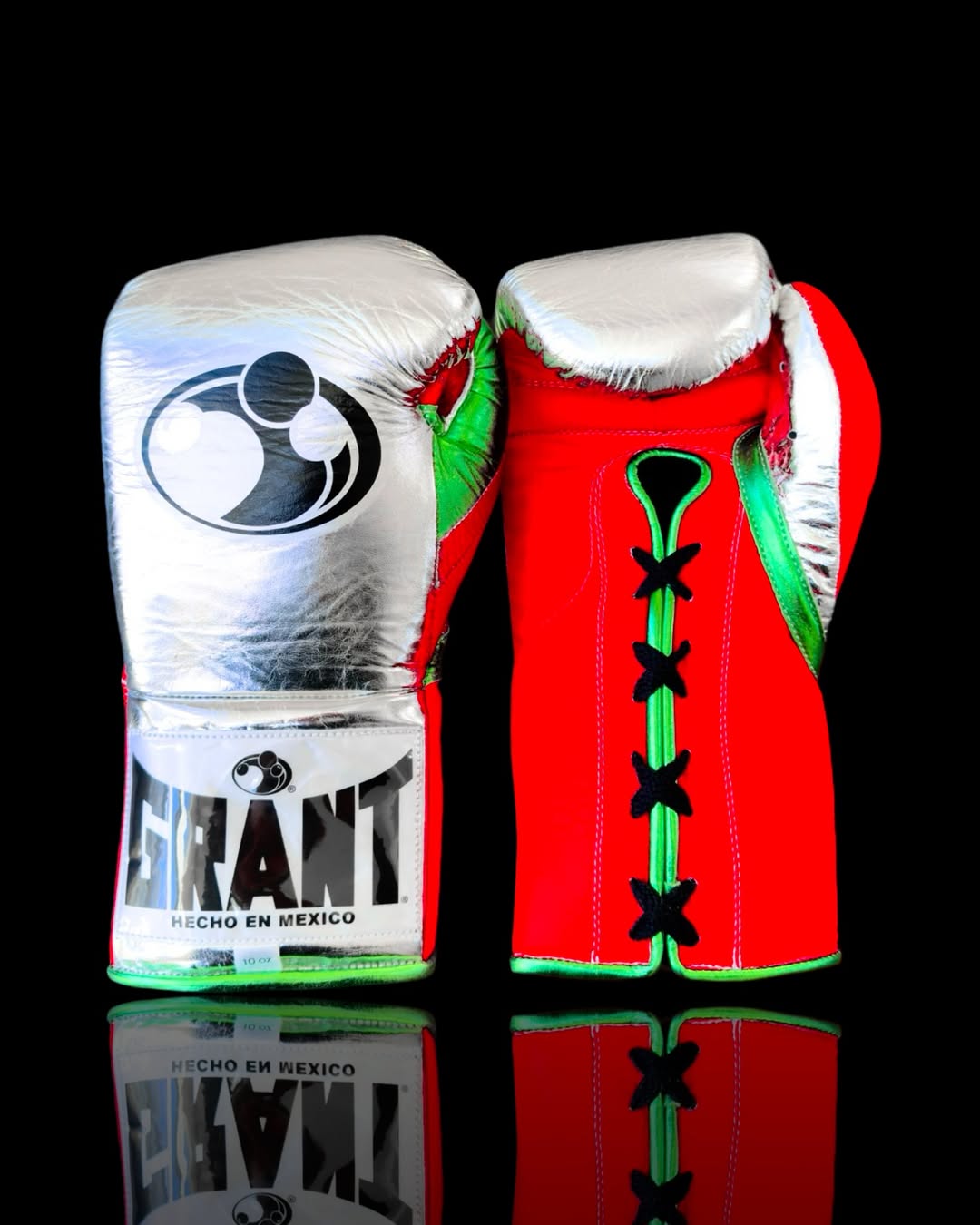 Grant Pro Fighting Boxing Gloves - Red & Silver