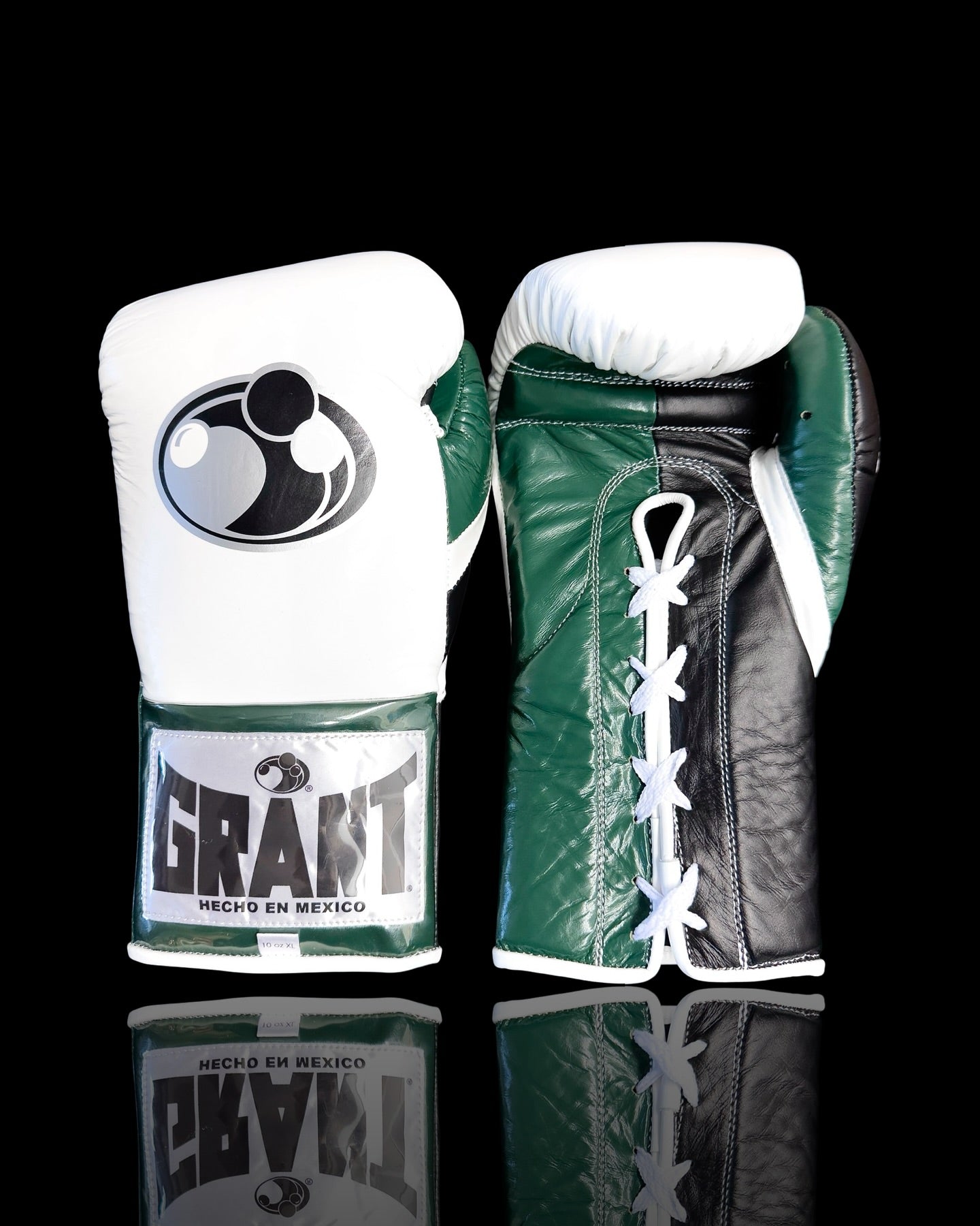 Grant Boxing Gloves - White & Green