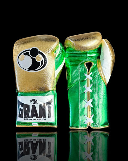 Grant Boxing Gloves - Golden Green