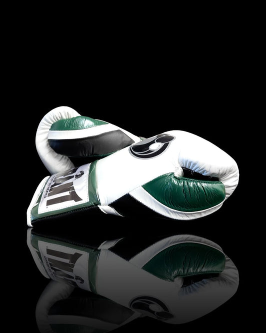 Grant Boxing Gloves - White & Green